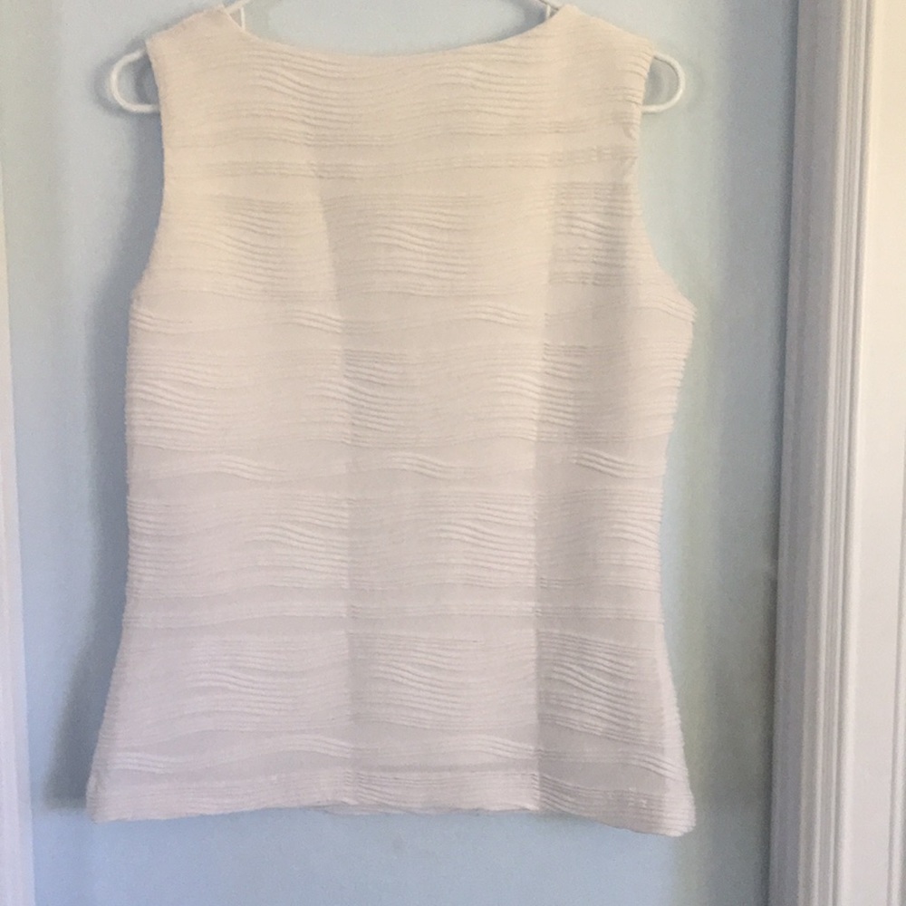 Calvin Klein Geometric Textured Pattern Career Top - image 4